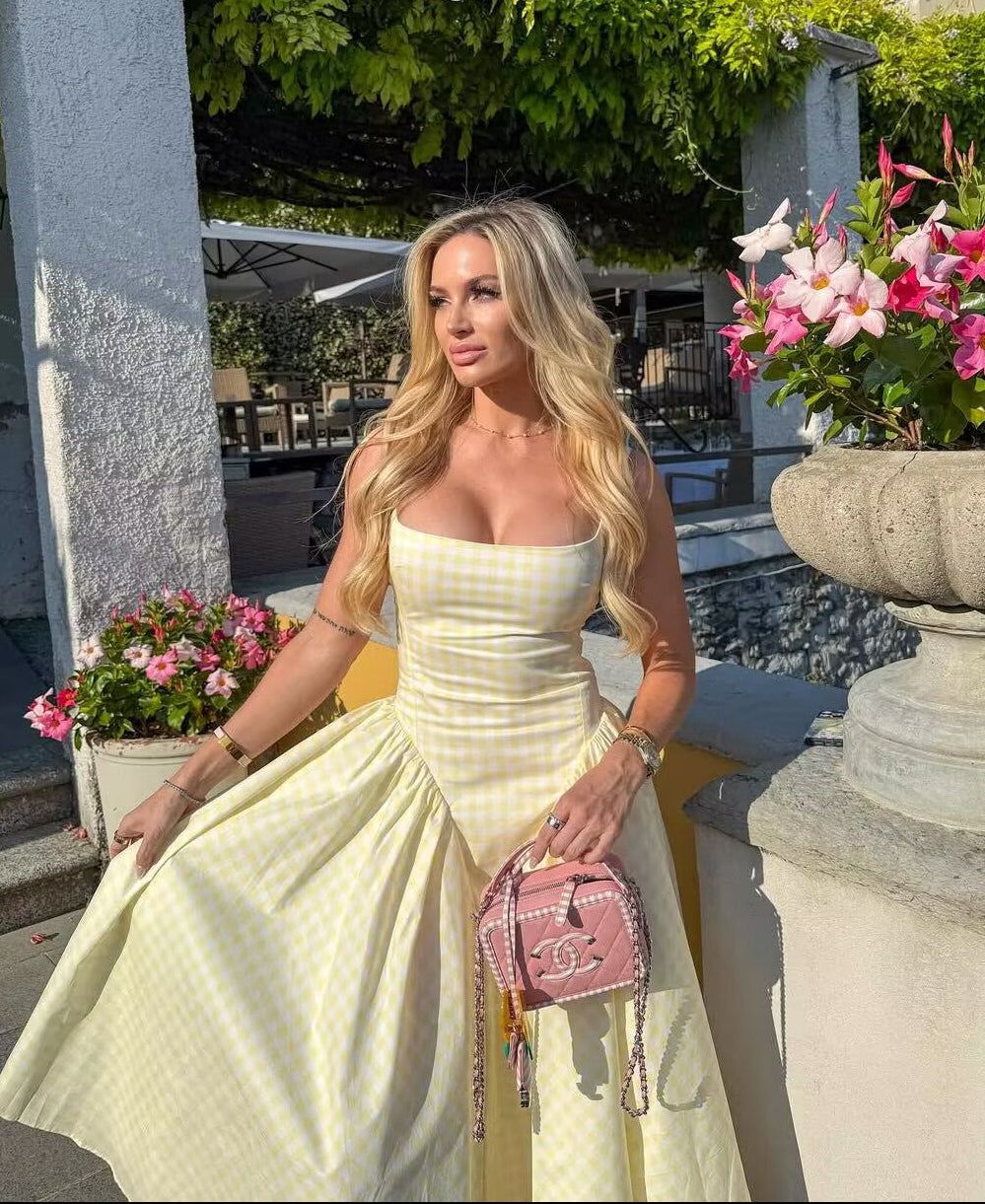 Pricillia Drop Waist Midi Dress