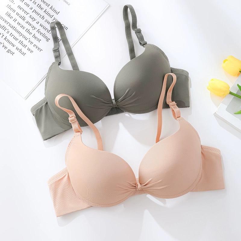 May Seamless Bralettes In Olive