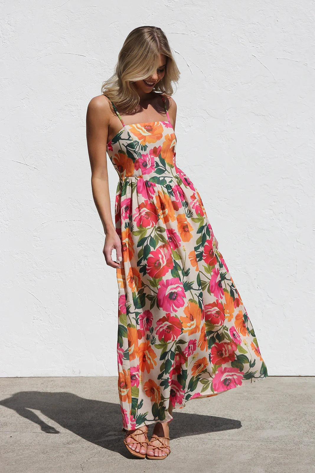 Sharon Floral Midi Dress