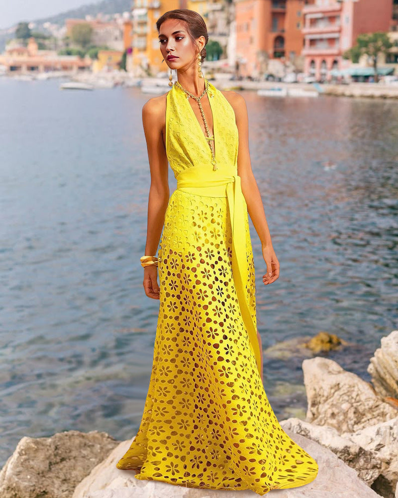 Delphina Cutout Swimsuit With Skirt