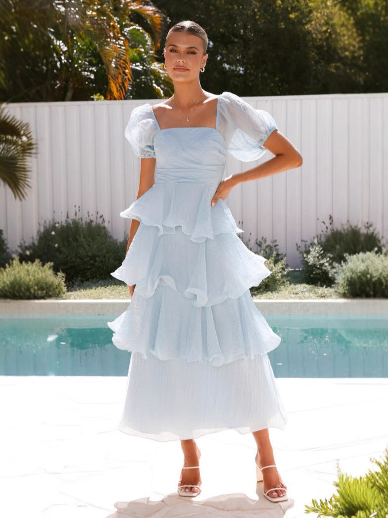Sofia Ruffle Layer Maxi Dress