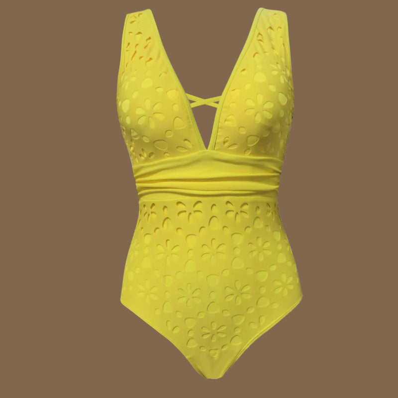 Delphina Cutout Swimsuit With Skirt