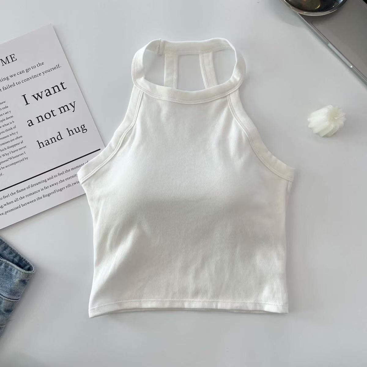Ambre Halterneck Crop Padded Top
