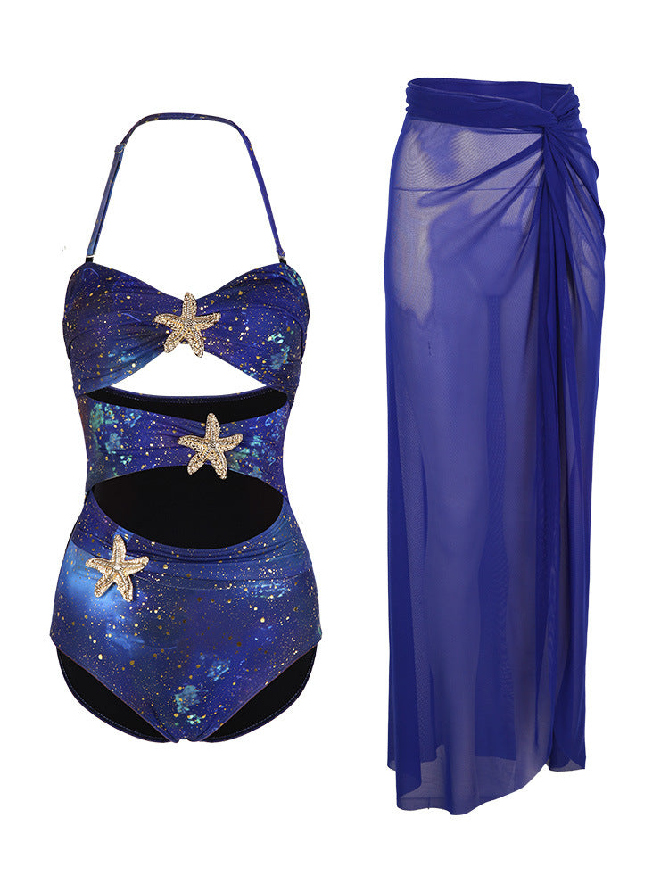 Mavis Cutout Swimsuit With Skirt