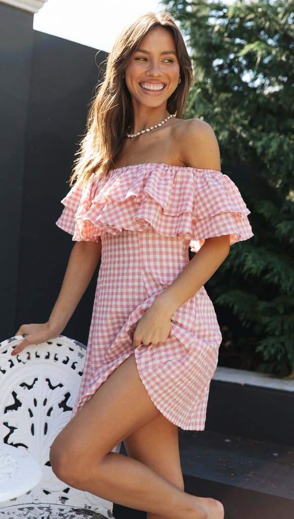 Olivia Off Shoulder Mini Dress