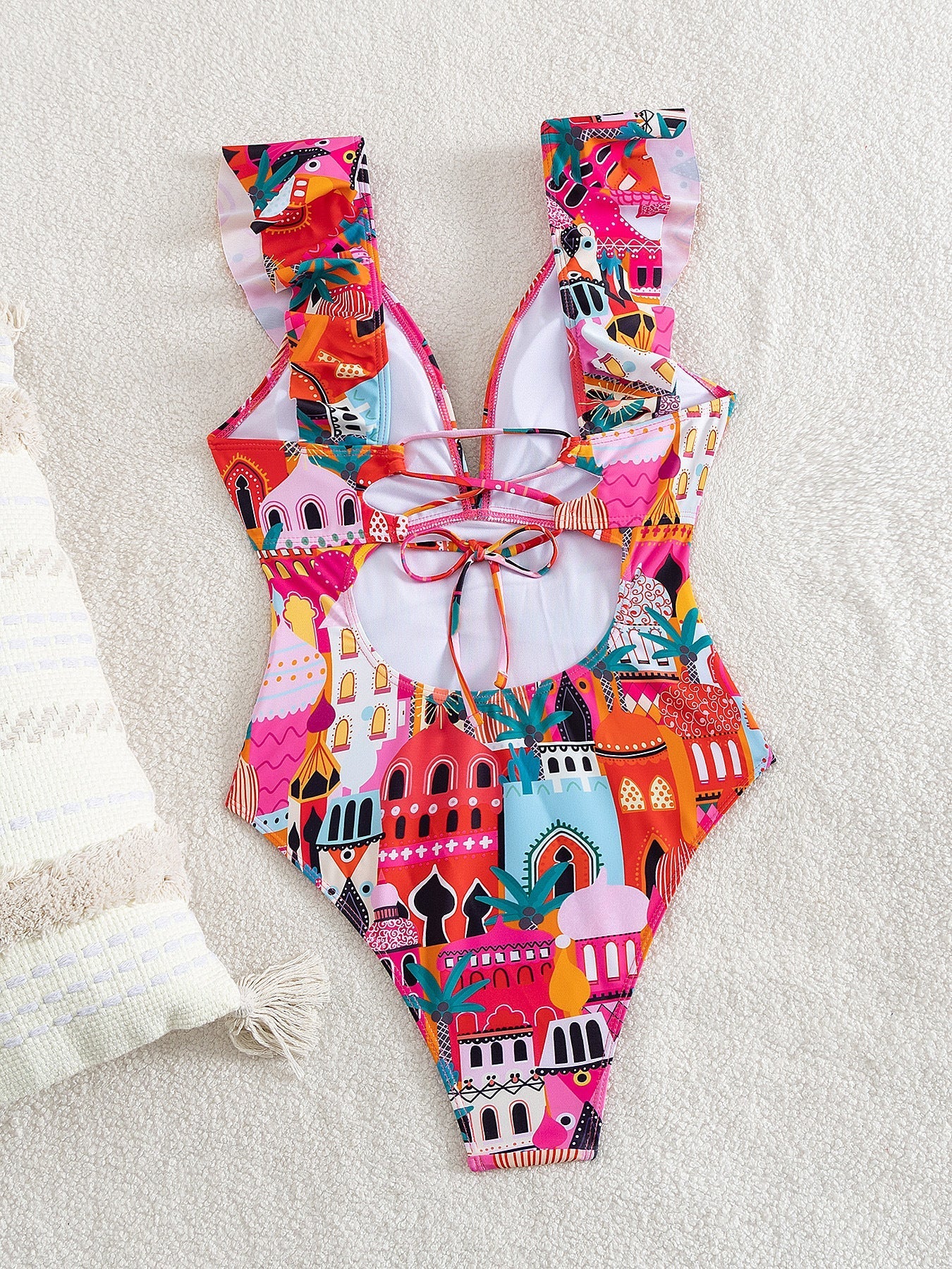 Cleo One Pc Ruffle Swimsuit