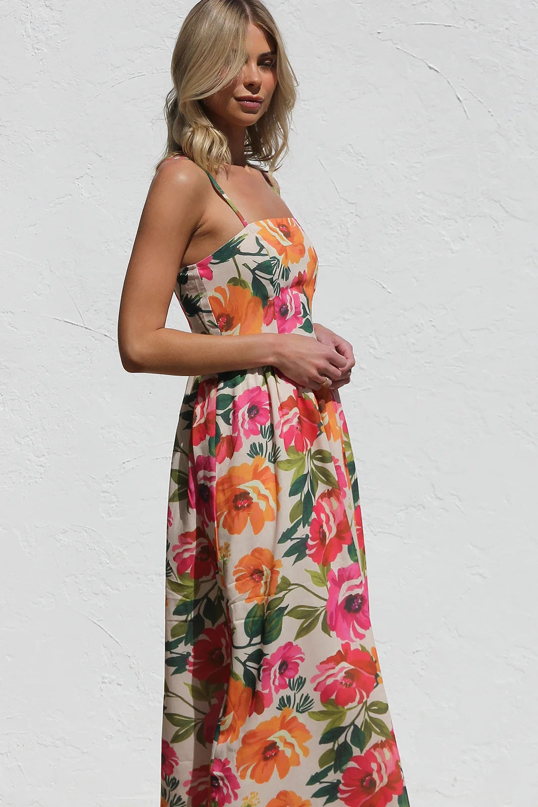 Sharon Floral Midi Dress