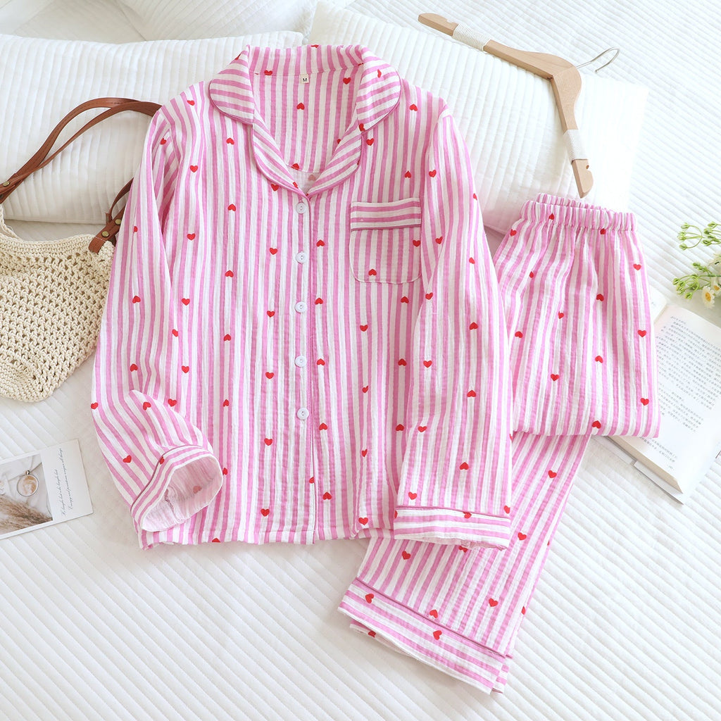 Iskra Striped Heart Nightsuit