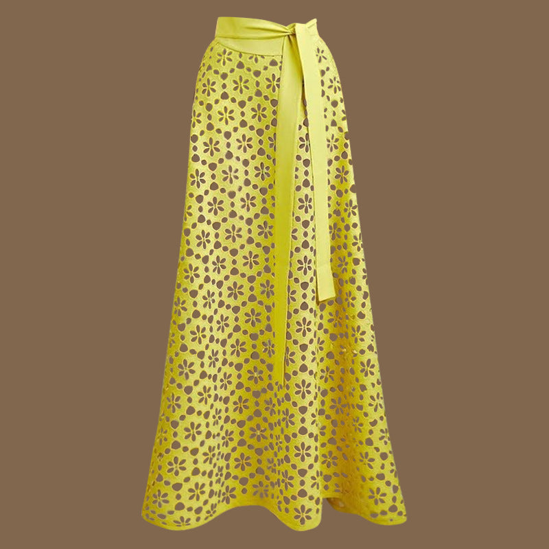 Delphina Cutout Swimsuit With Skirt