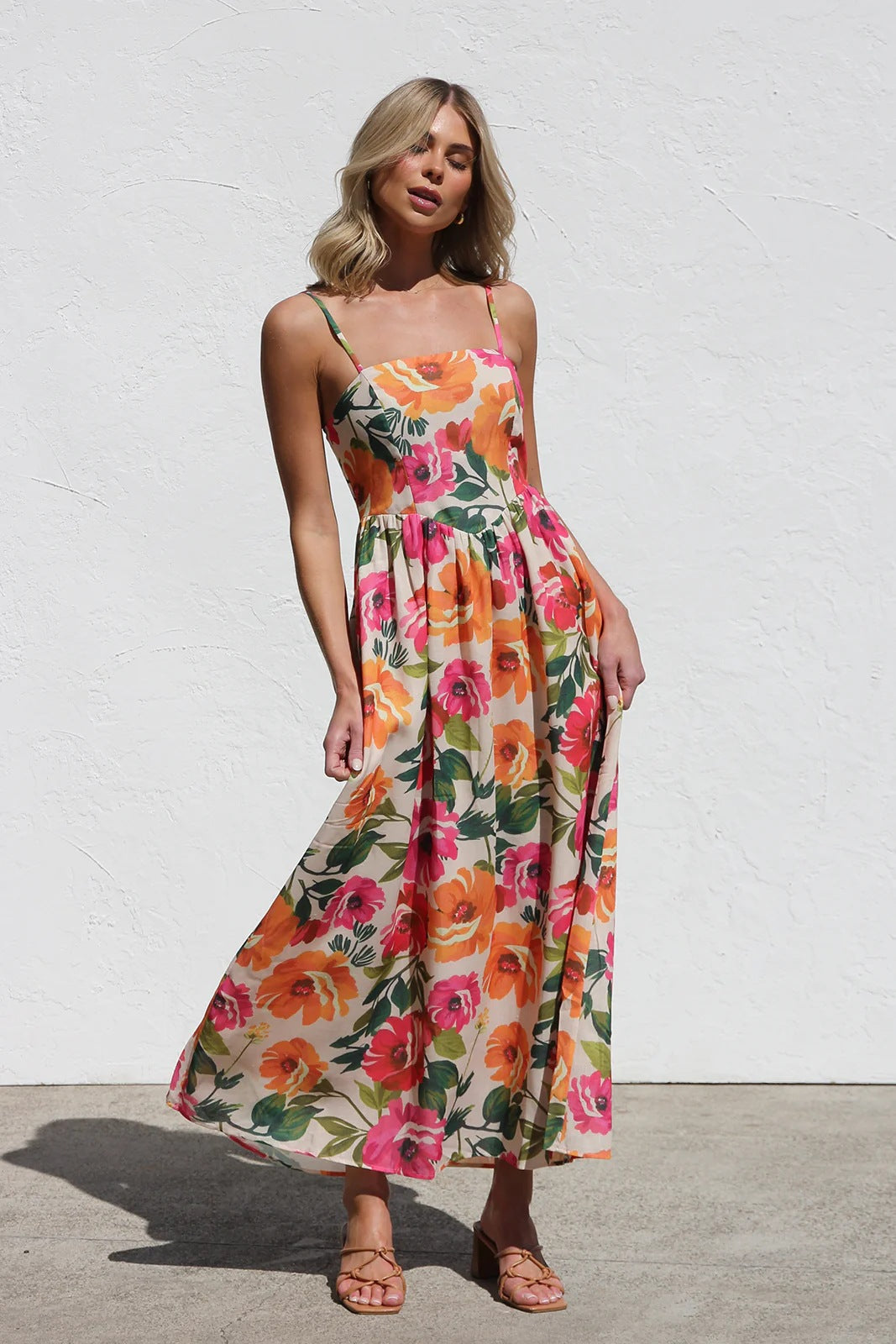 Sharon Floral Midi Dress