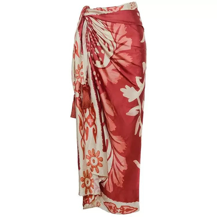 Opaline Printed Swimsuit With Sarong