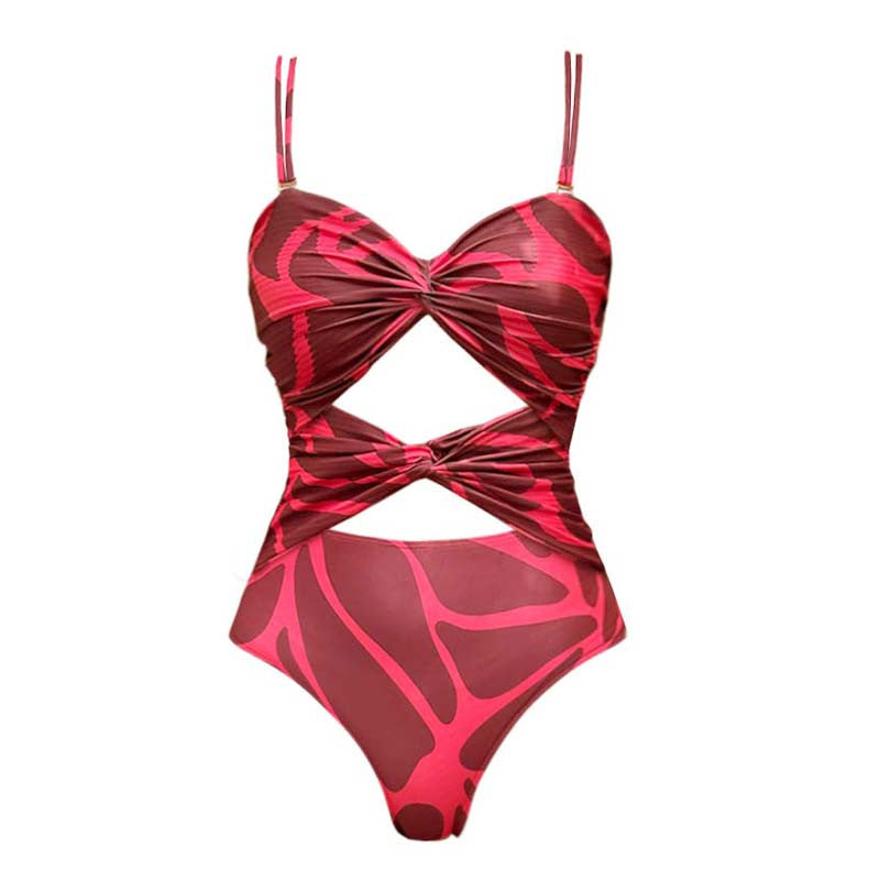 Elodie Printed Swimsuit With Skirt