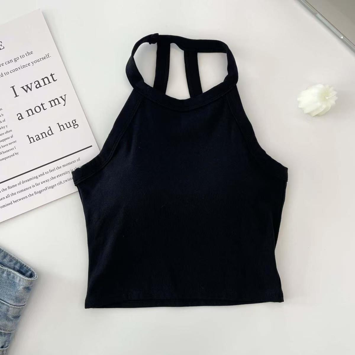 Ambre Halterneck Crop Padded Top