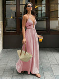 Leora Striped Maxi Dress
