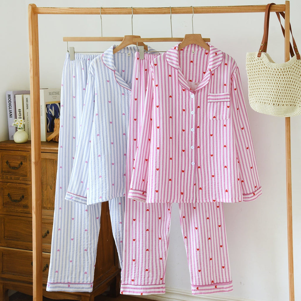 Iskra Striped Heart Nightsuit