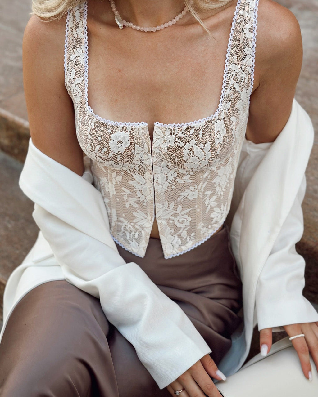 Romy Lace Crop Top