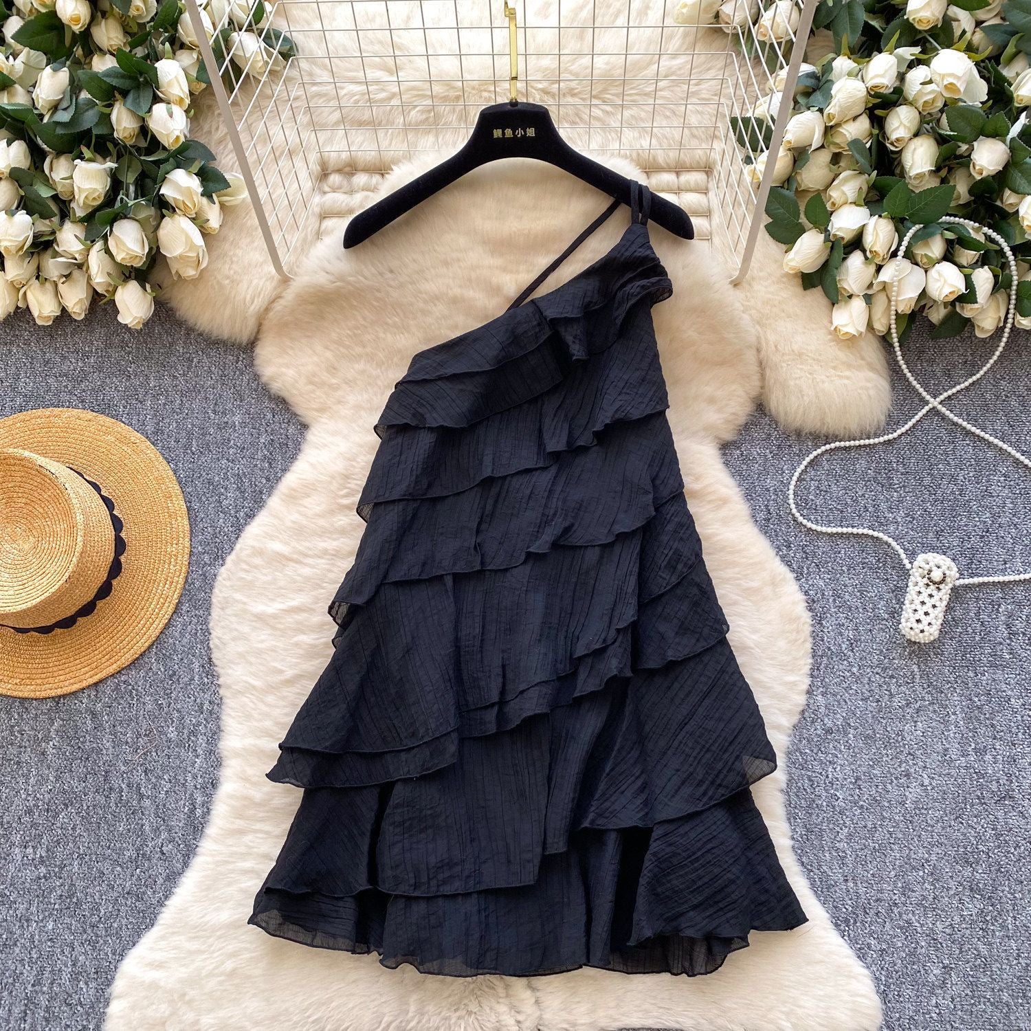 Alice Ruffle Backless Mini Dress