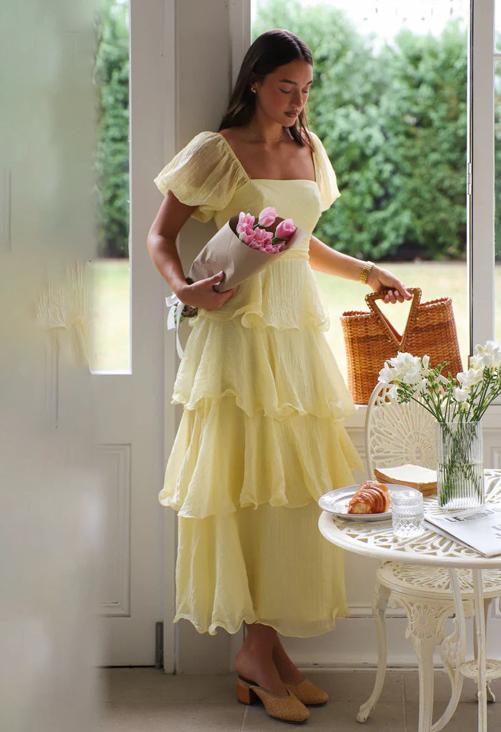 Sofia Ruffle Layer Maxi Dress