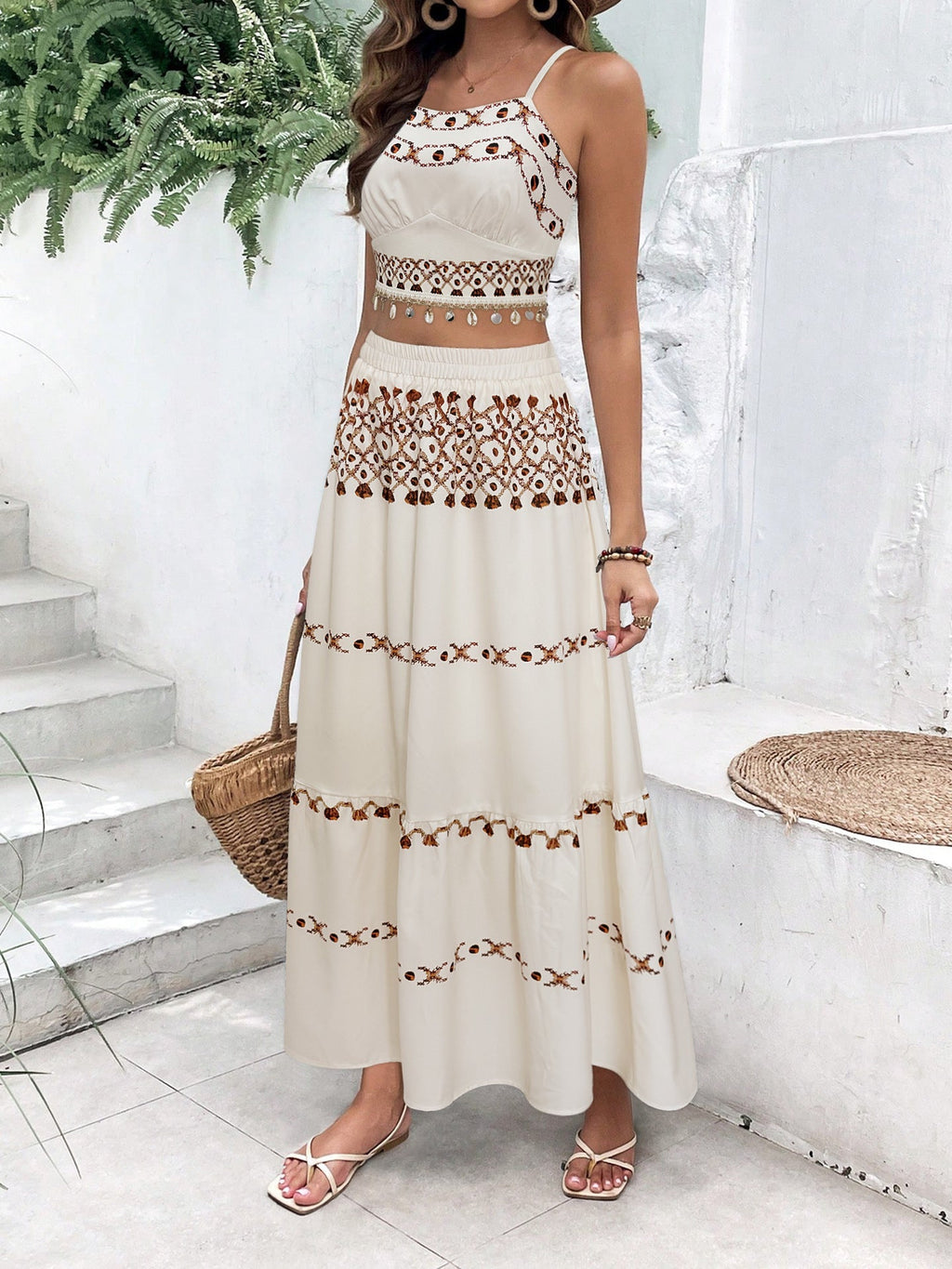 Sarah Printed Coord Skirt Set