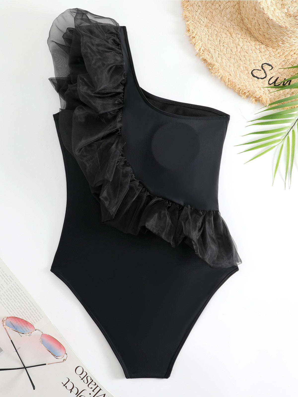 Mabel Ruffle Swimsuit With Sarong