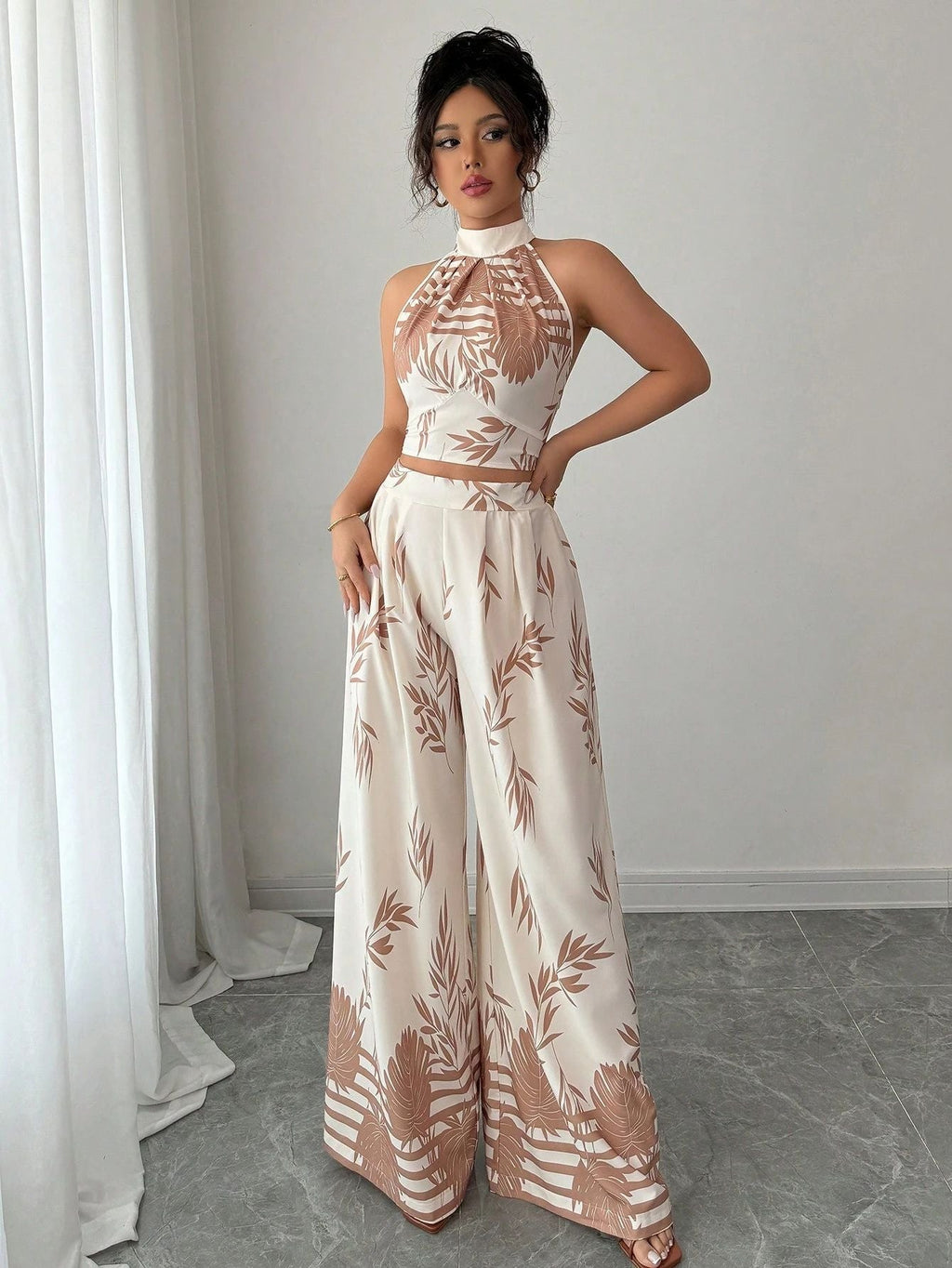 Rene Printed Top Coord Set