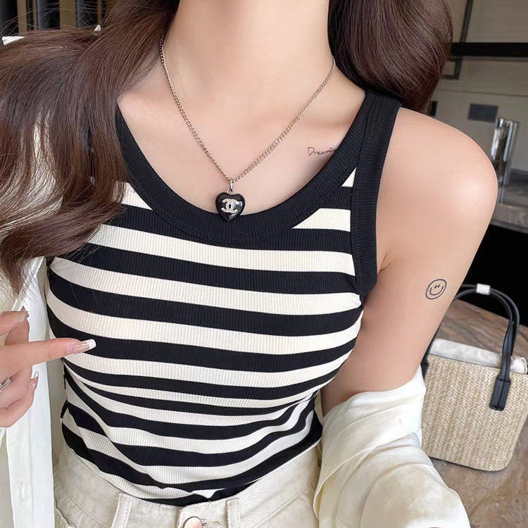 Stockholm Striped Padded Top
