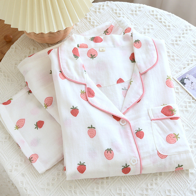Alma Strawbery Cotton Nightsuit