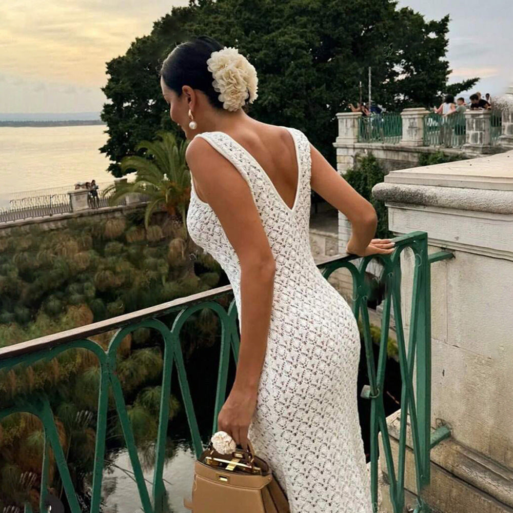 Ilaria Crochet Holiday Maxi Dress