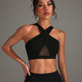 Adele Halterneck Crop Padded Top