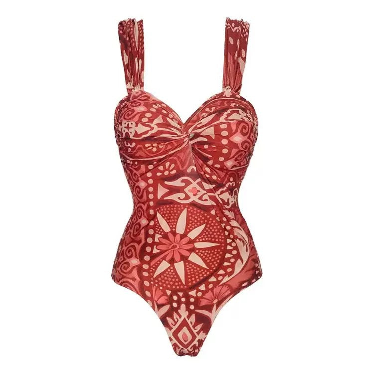 Opaline Printed Swimsuit With Sarong