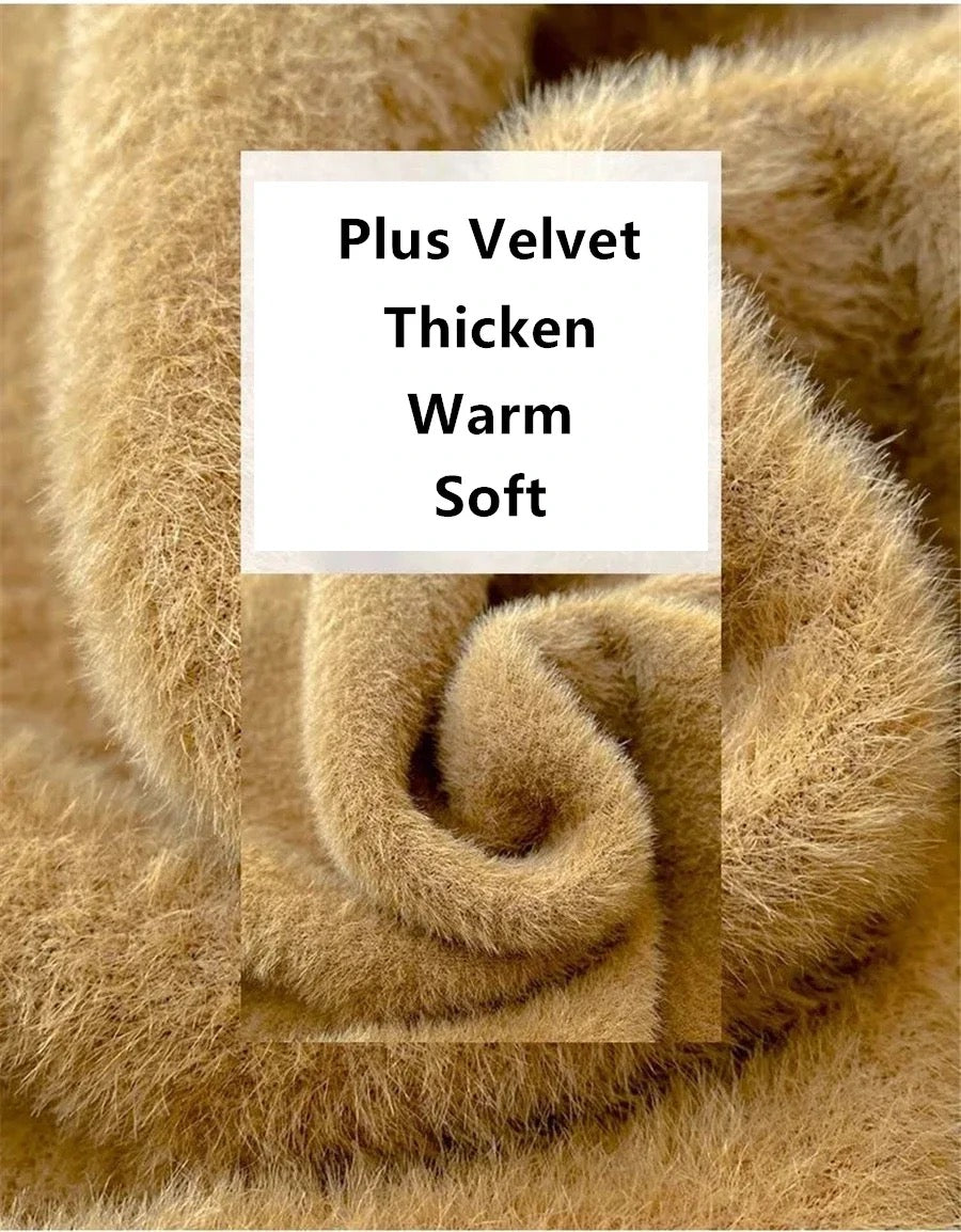 Barisa Fleece Lined Premium Sweater In Beige