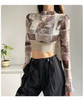 Moonlight Seamless Top with Inbuilt Bra In Beige