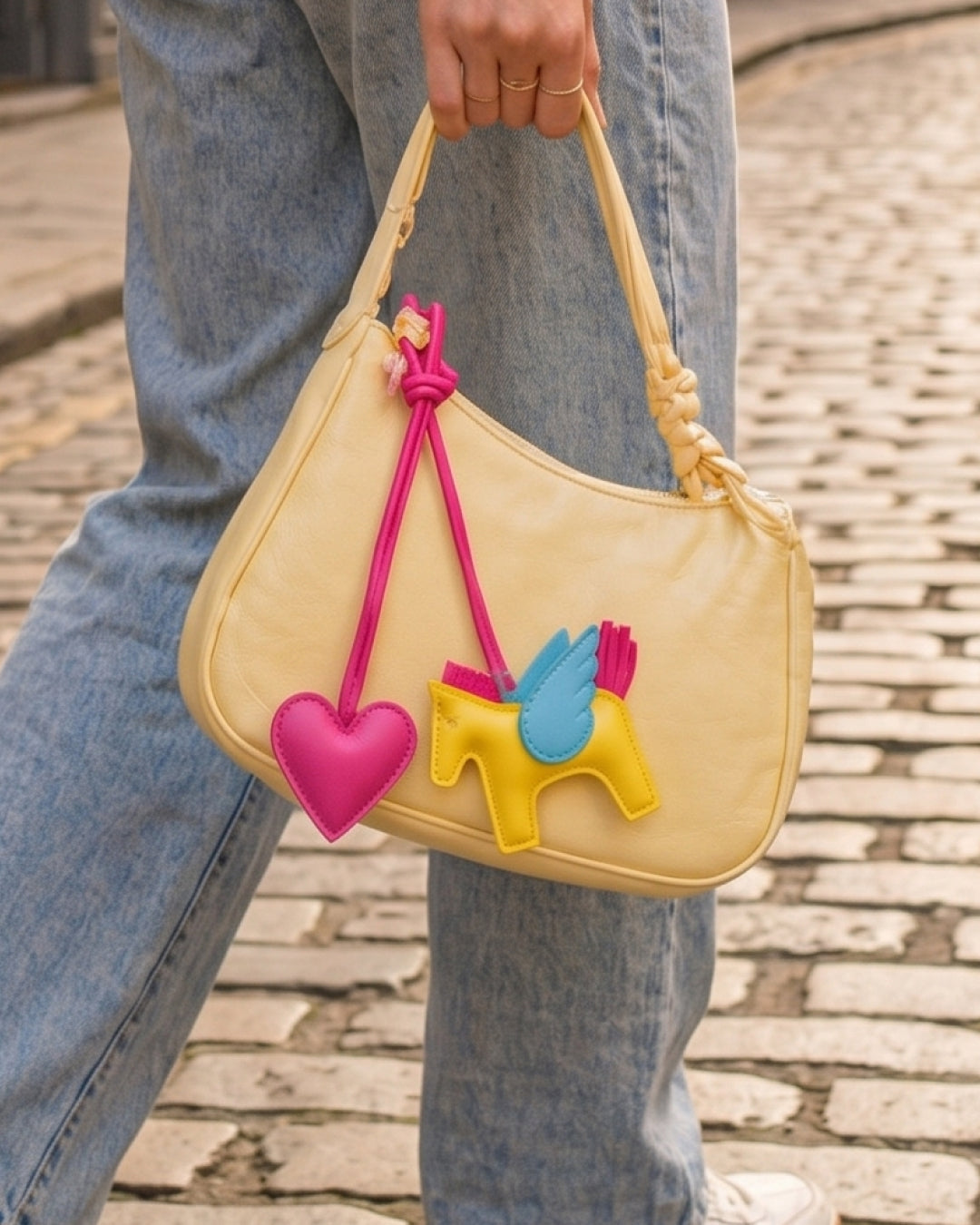 Horse and Heart Set of 2 Bag Charms