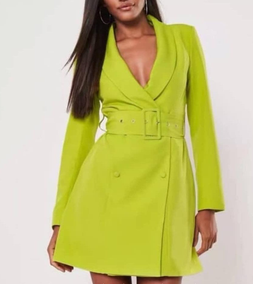 Fanatic Blazer Dress In Black
