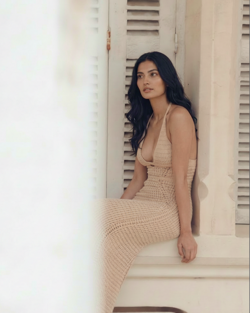 Sidonie Crochet Holiday Maxi Dress