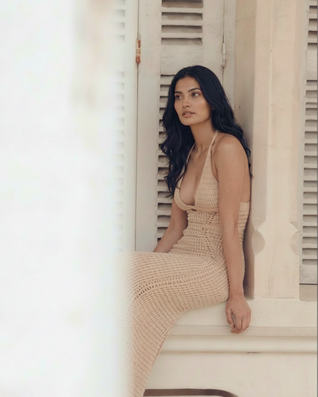 Sidonie Crochet Holiday Maxi Dress