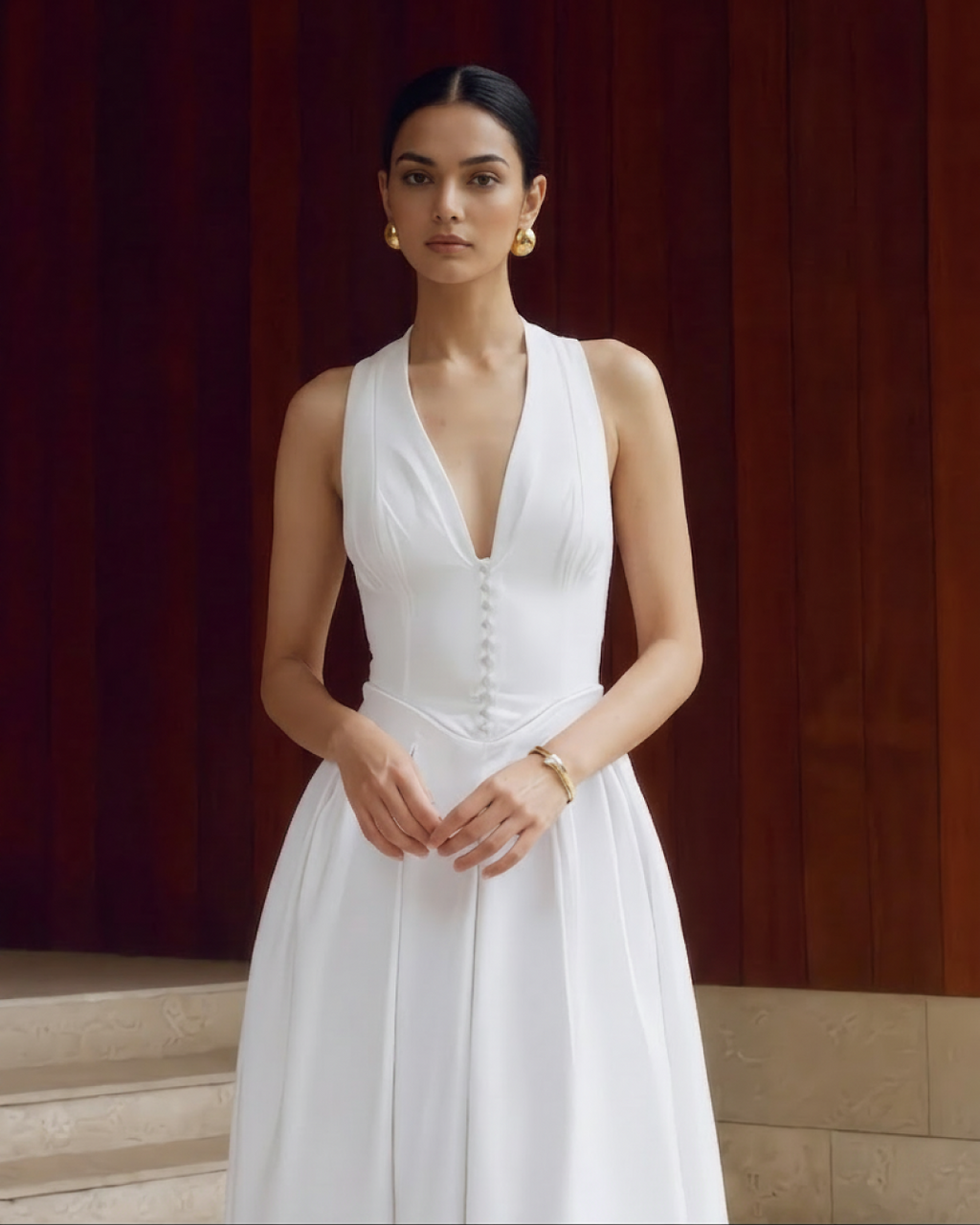 Demy Sleeveless Maxi Dress