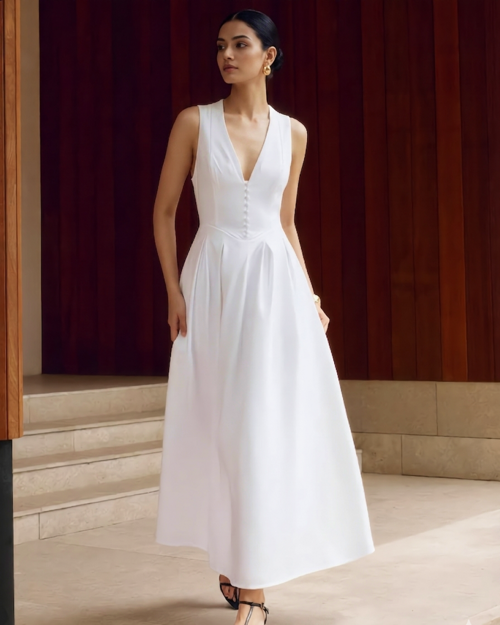 Demy Sleeveless Maxi Dress