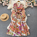 Harlow Statement Dress In Multicolor