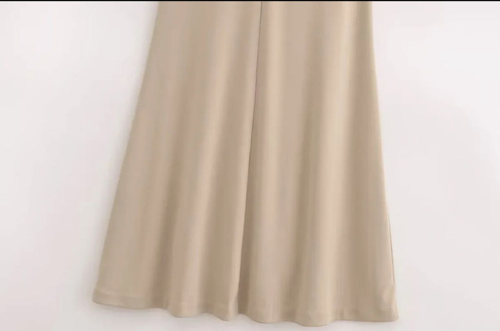 Kia Halterneck Maxi Dress In Beige