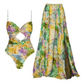Salome Cutout Swimsuit With Skirt