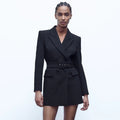 Fanatic Blazer Dress In Black