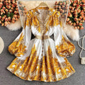 Gresse Floral Dress In Yellow