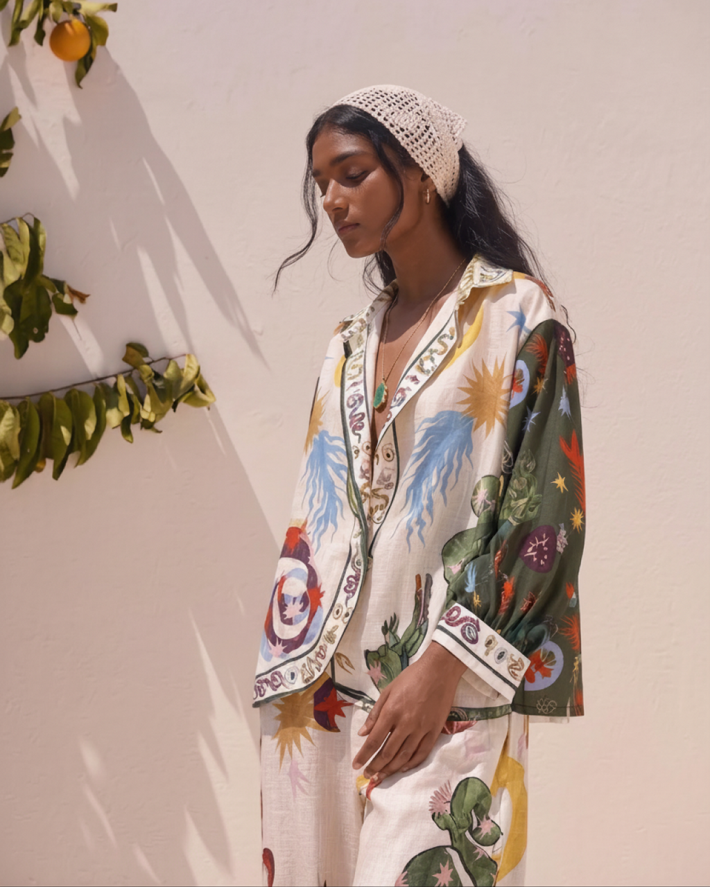 Misco Summer Holiday Abstract Coord Set In Multicolor