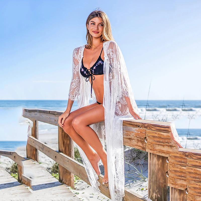 Swiss Beach Coverup In Black