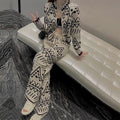Hansel Aztec Pattern Trackset In Beige