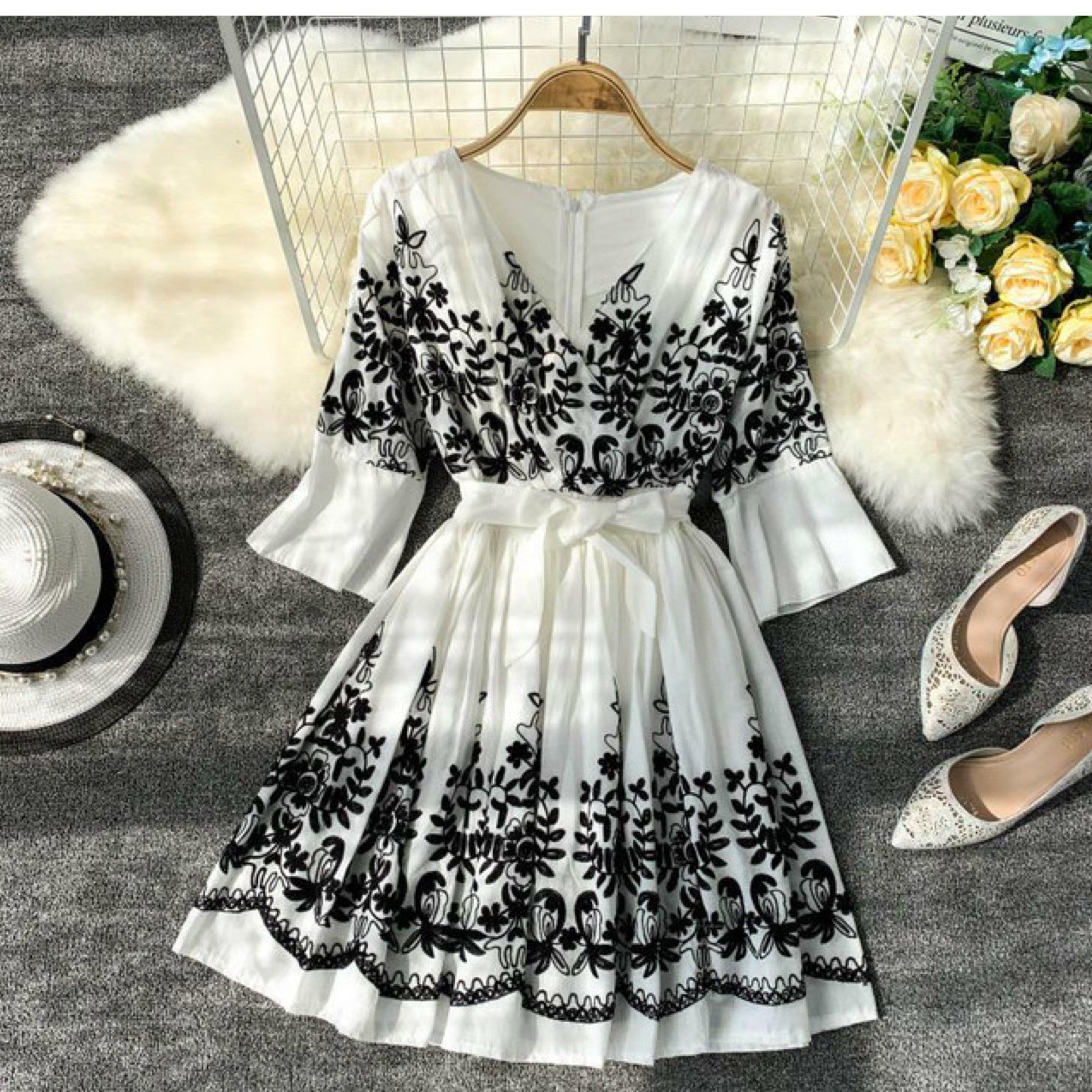 Rabia Embroidery Dress