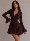 Michelle Ruffle Mini Dress