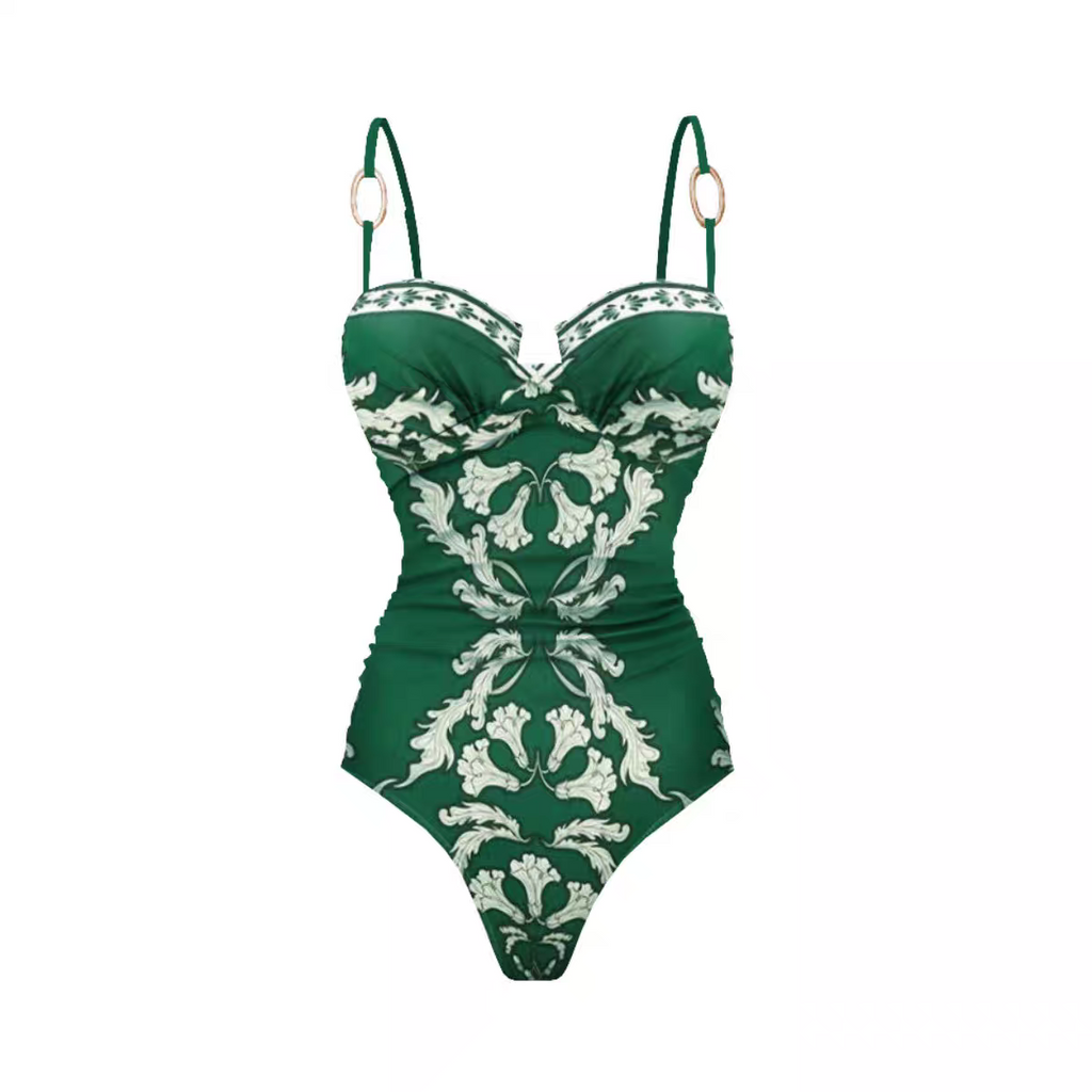 Coralie Printed Swimsuit With Skirt